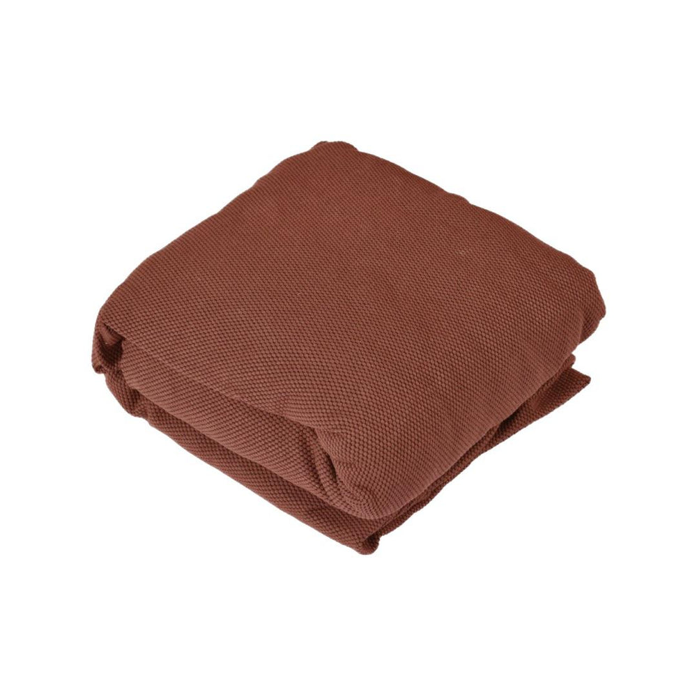 1 Seater Knit Sofa Cover- Brown