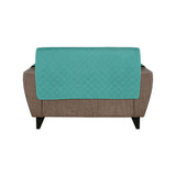 2 Seater Reversible Sofa Cover 179 cm x 223 cm (Sea Green & Indigo)