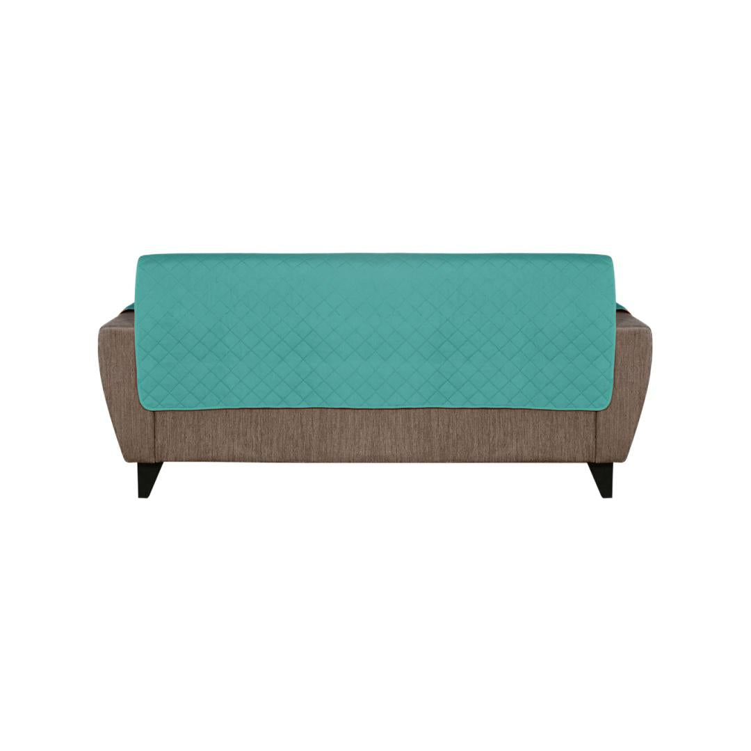 3 Seater Reversible Sofa Cover 179 cm x 279 cm (Sea Green & Indigo)