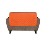 2 Seater Reversible Sofa Cover 179 cm x 223 cm (Orange & Grey)
