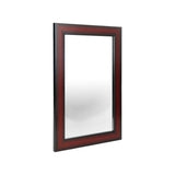 Spain Synthetic Wood Rectangular Small Mirror- Brown