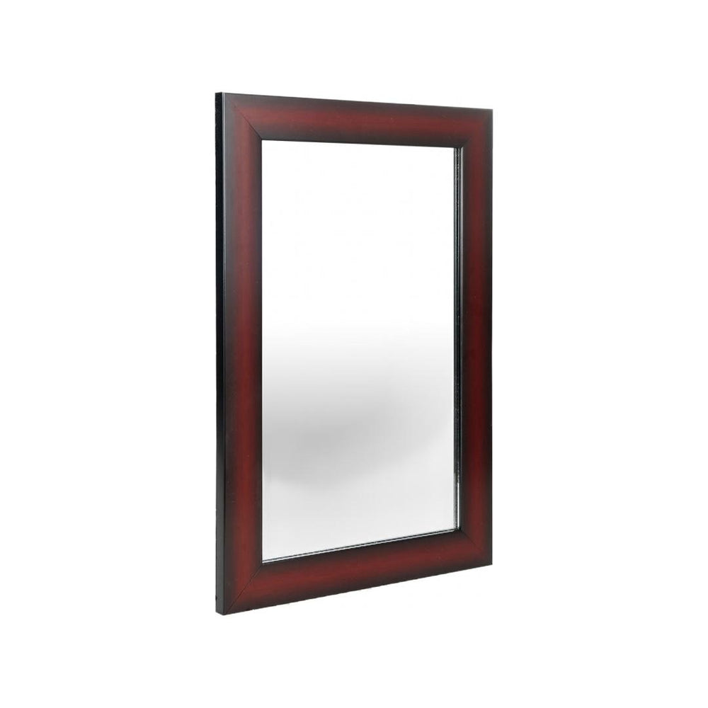 Spain Synthetic Wood Rectangular Small Mirror- Brown