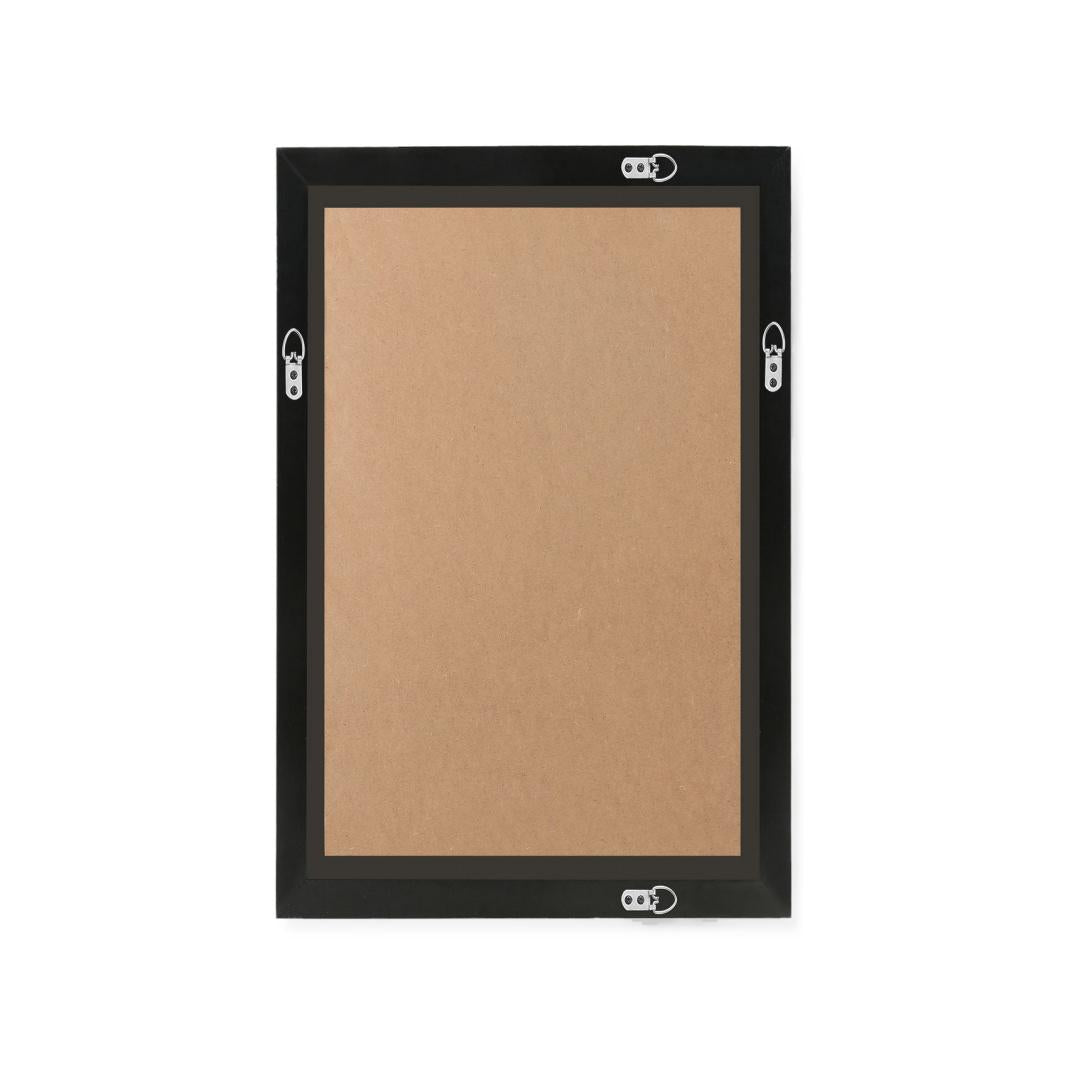 Spain Synthetic Wood Rectangular Small Mirror- Brown