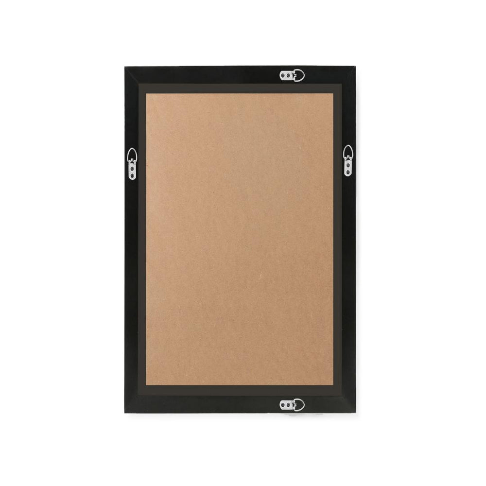 Spain Synthetic Wood Rectangular Small Mirror- Brown
