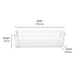 Stackable Narrow Fridge Bin- Transparent