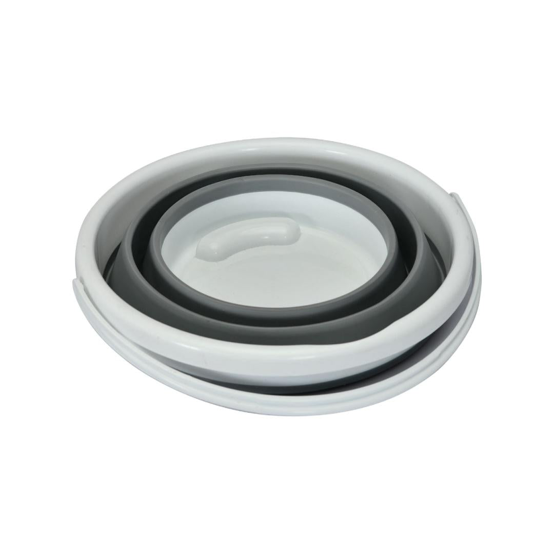 Multipurpose Collapsible Bucket- Grey & White