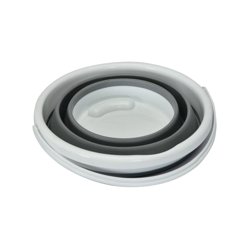 Multipurpose Collapsible Bucket- Grey & White