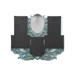 6 Collage Scroll Photo Frame (Seagreen)