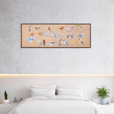 Nilkamal Birds Chatter Canvas Wall Painting (Mustard)