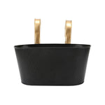 Railing Hanging Planter- Black & Gold