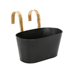 Railing Hanging Planter- Black & Gold