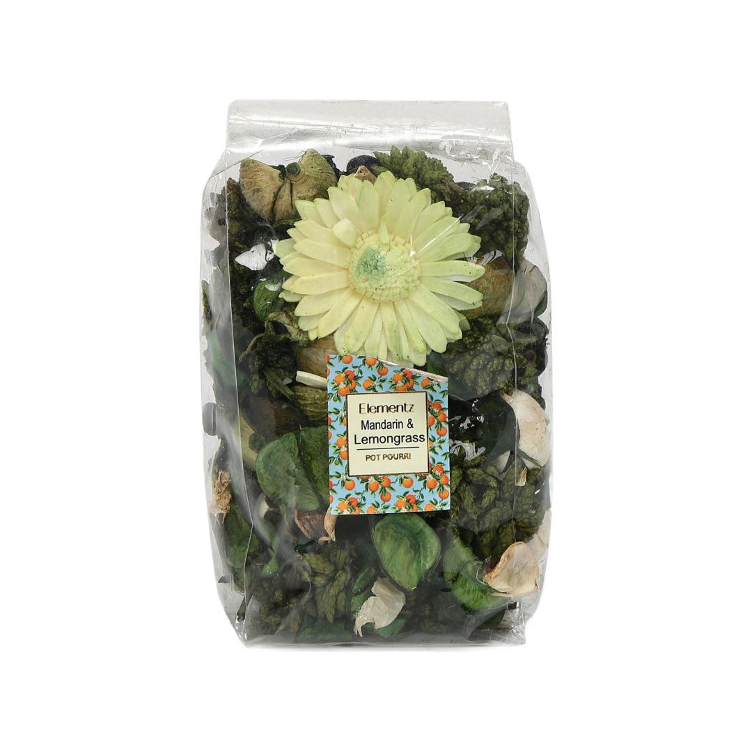 Mandarin & Lemongrass Potpourri Pouch- Green