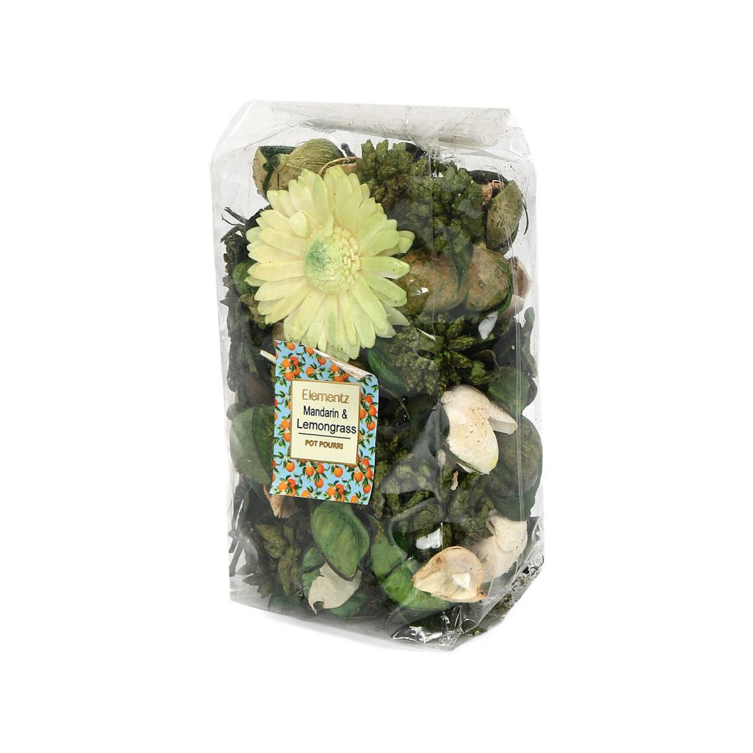 Mandarin & Lemongrass Potpourri Pouch- Green