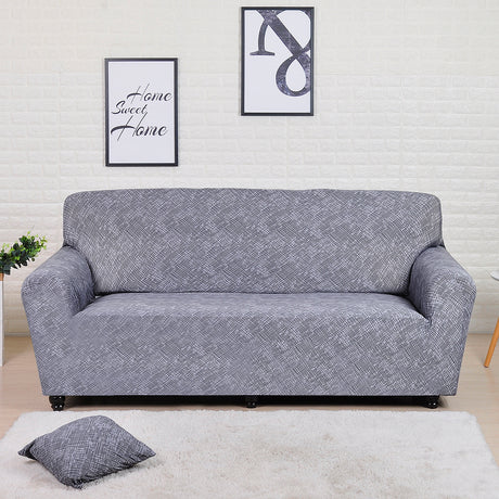 Nilkamal Texured Elegance Fitted 3 Seater Sofa Cover Grey Multicolor