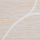 Geometric Elegance Fitted 3 Seater Sofa Cover Peach & White