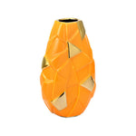 Abstract Pebble Ceramic Vase- Mustard
