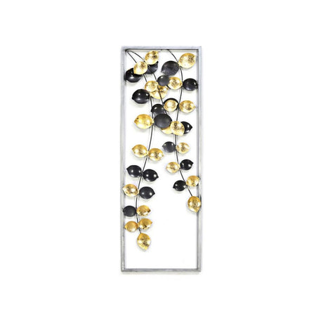 Vine Panel Wall Decor- Black and Gold