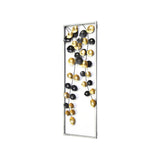 Vine Panel Wall Decor- Black and Gold