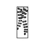 Vine Panel Wall Decor- Black and Gold