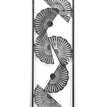 Fan Panel Wall Decor- Seagreen & Silver