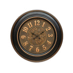 Gold Beads Antique Wall Clock (Black)