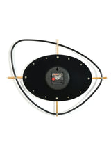 Abstract Pebble Wall Clock- Black