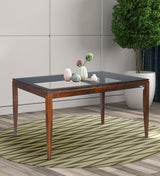 Nilkamal Hampshire 6 Seater Dining Table (Walnut)