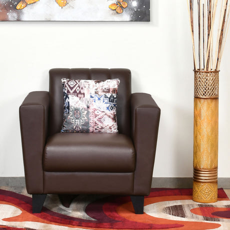 Nilkamal Joy 1 Seater Sofa Brown