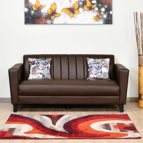 Nilkamal Joy 3 Seater Sofa Brown