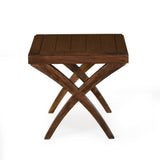 Karla Solid Wood Side Table (Walnut)