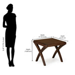 Karla Solid Wood Side Table (Walnut)