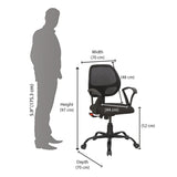 Mustang Mid Back Mesh Chair (Black)
