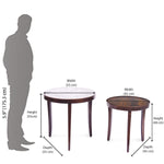 Nolita Marble Top Nesting Table (Sun Walnut)
