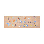 Birds Chatter Canvas Wall Painting (Mustard)