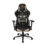 Razos Leatherette Ergonomic Gaming Chair with Neck & Lumbar Pillow (Brown & Beige)