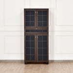Ruth Engineered Wood Big Shoe Cabinet (Wenge)