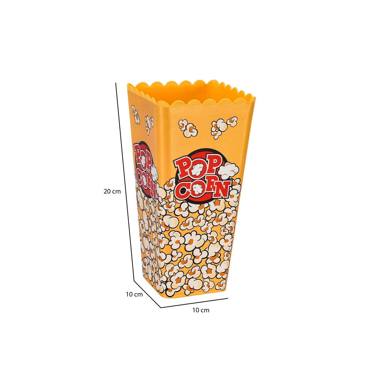 Pop Corn 1200 ml Snack Bowl- Yellow