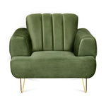 Somerville 1 Seater Sofa (Olive Green)