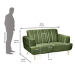 Somerville 2 Seater Sofa (Olive Green)