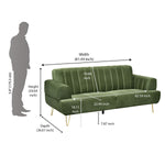 Somerville 3 Seater Sofa (Olive Green)