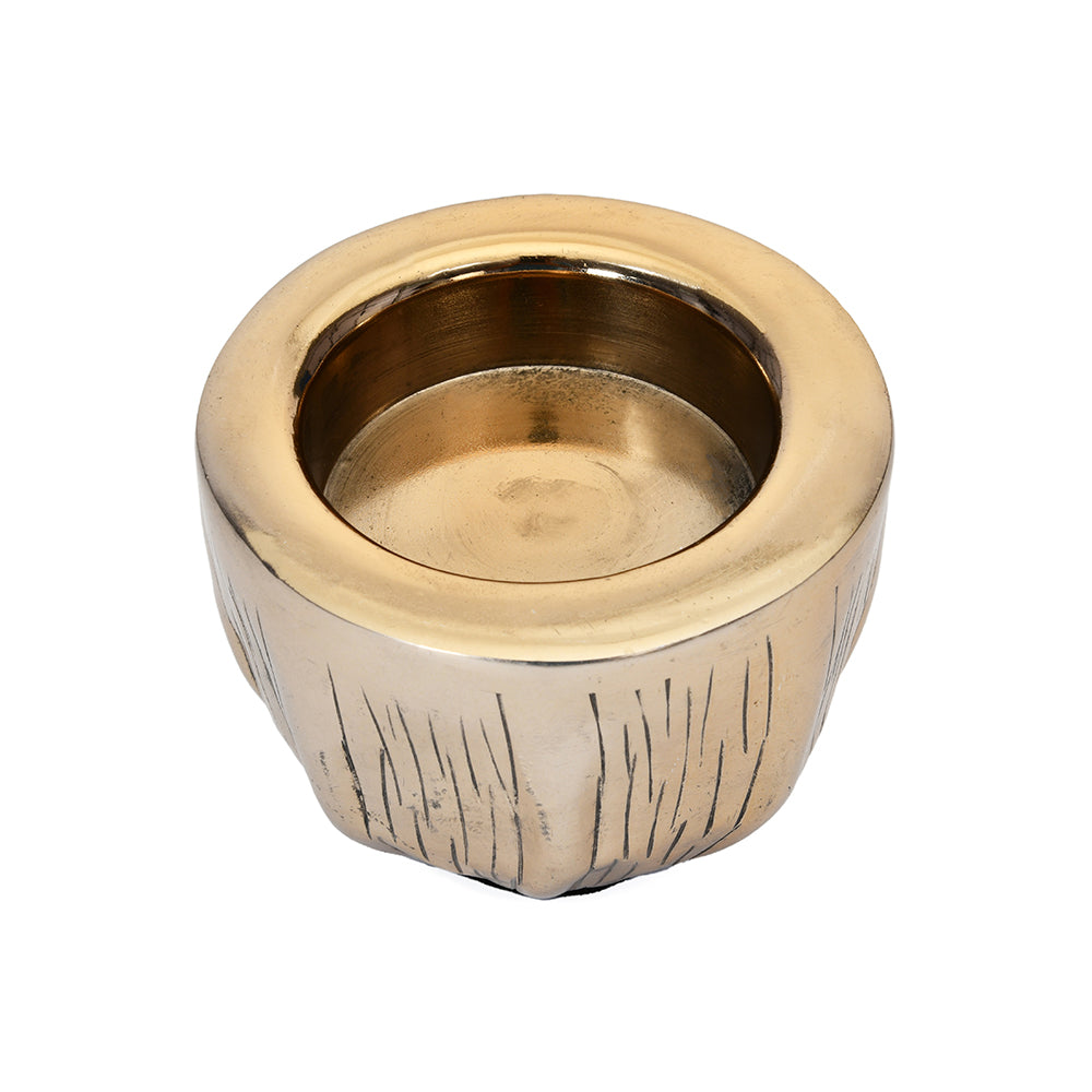 Ripple Metal Stout Votive- Gold