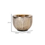 Ripple Metal Stout Votive- Gold