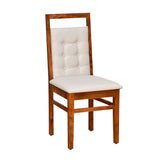 Vera Solid Wood Dining Chair (Honey Brown)
