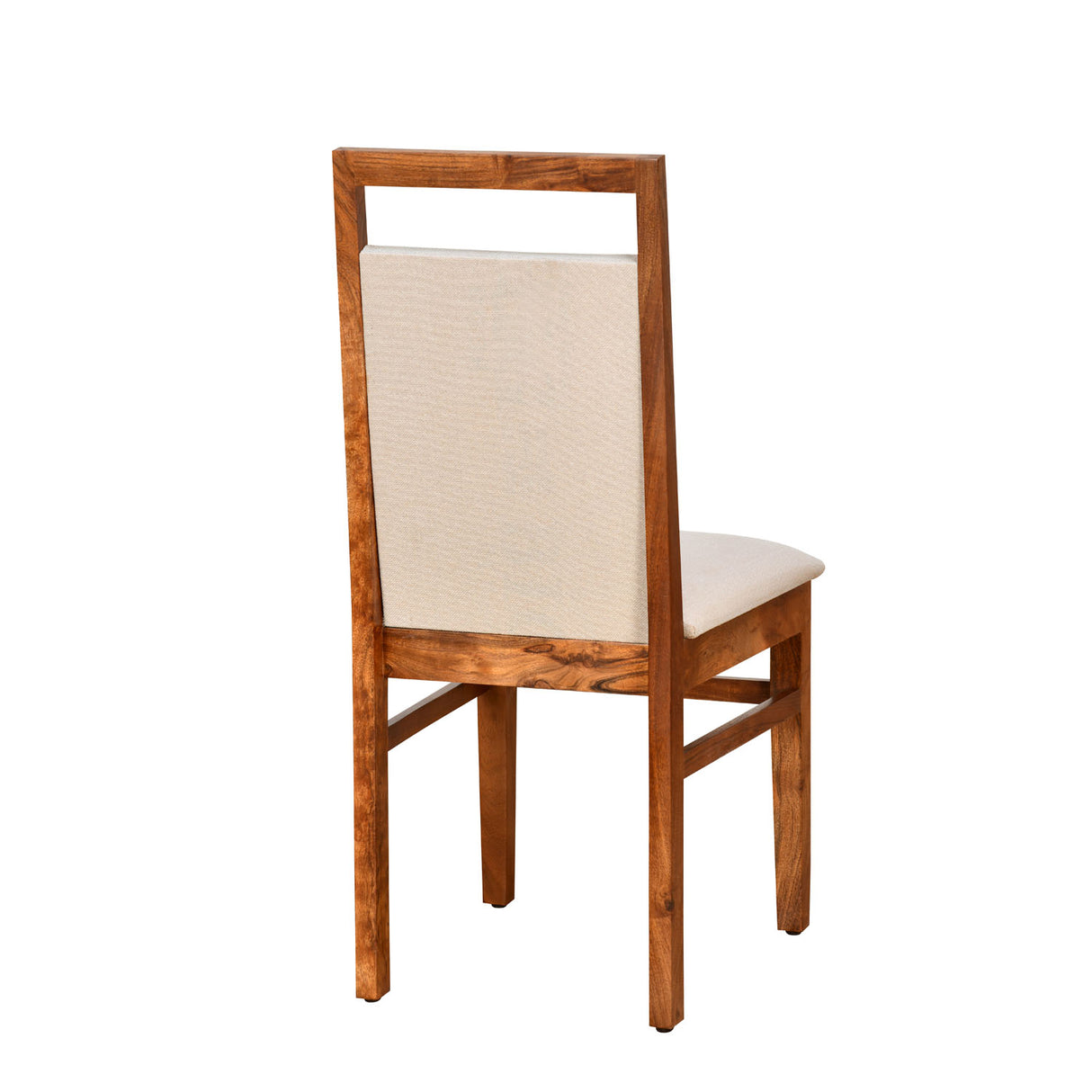 Vera 6 Seater Solid Wood Dining Set With Bench in Honey Brown Finish