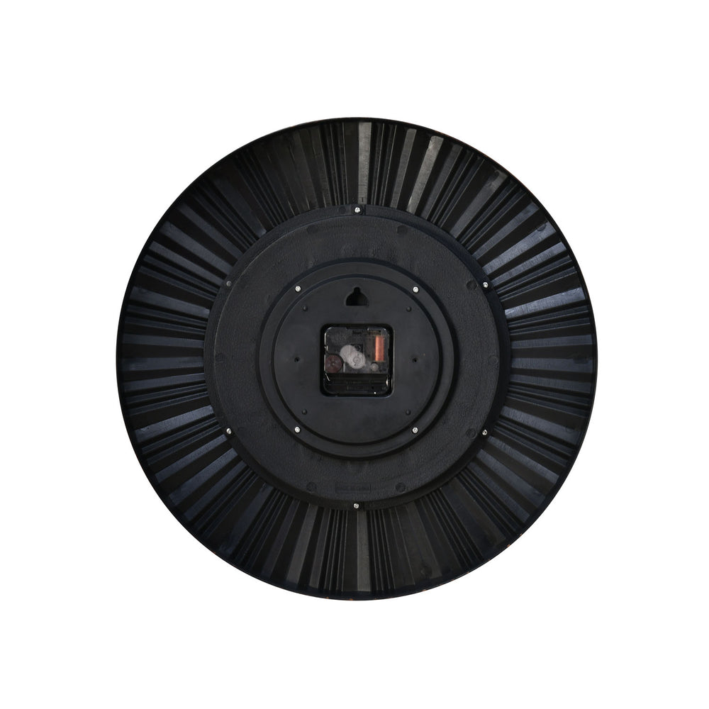 Innova Wall Clock & Mirror Combo- Brown
