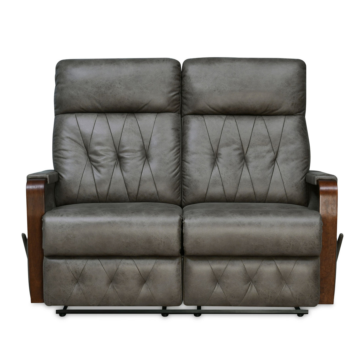 Woodbridge 2 Seater Fabric Recliner (Grey)