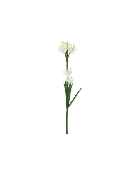 Artificial Lily Flower Stick- White