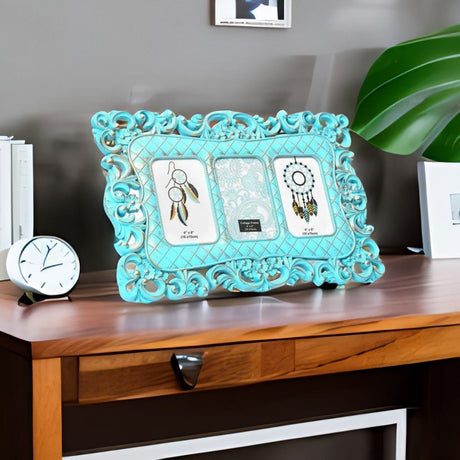 Nilkamal 3 Pics Scroll Collage Photo Frame (Green)