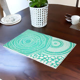 Nilkamal Abstract Printed MDF Table Placemat (Seagreen)