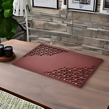 Nilkamal Mdf Table Placemat Brown Beige